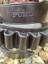 Rare Purdey  Bridle Leather Belt 16 Gauge Bore