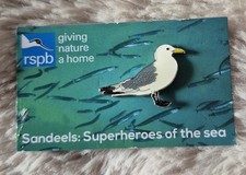 RSPB Bird Pin Badge - Kittiwake