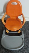 Chicco Pocket Snack Booster Seat Orange Used No Straps