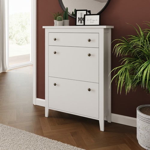 Deluxe two tier shoe cabinet - two,
