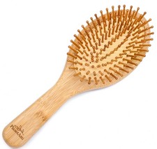Bamboo wooden hair brush - wooden,