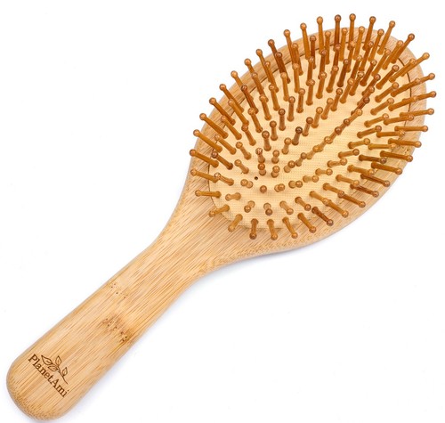 Bamboo wooden hair - hair, brush
