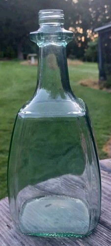 Vintage liter aqua glass - aqua,