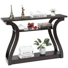 Wood Console Table 3 Tier