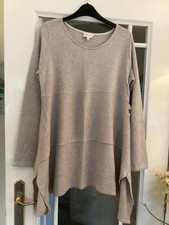 Apricot Neutral Fine Ribbed Sweater Top Size S/M