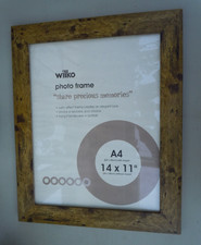 Wilko Photo Frame for 14inch by 11inch Green Wood Effect