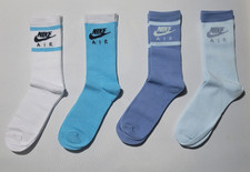 4 NEW Pairs Of Adults Nike Crew Socks. 4 Colours. Mens/Womens. Shoe Size 8-12