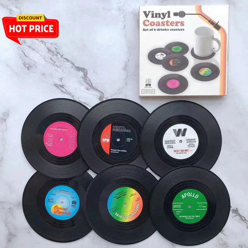 12pc retro vinyl record - retro,
