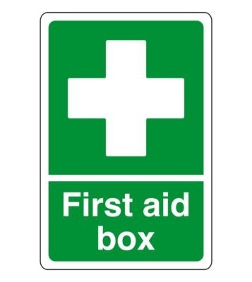 First aid box safety - box,