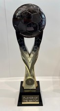 Player of the Match Football Trophy 26cm Free Engraving Gold/Black