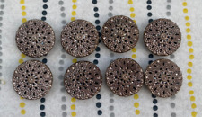 8 x Vintage Metal Silver