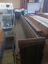 Large oak church pew - large,