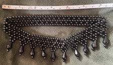 Vintage Style Jet Black Beaded