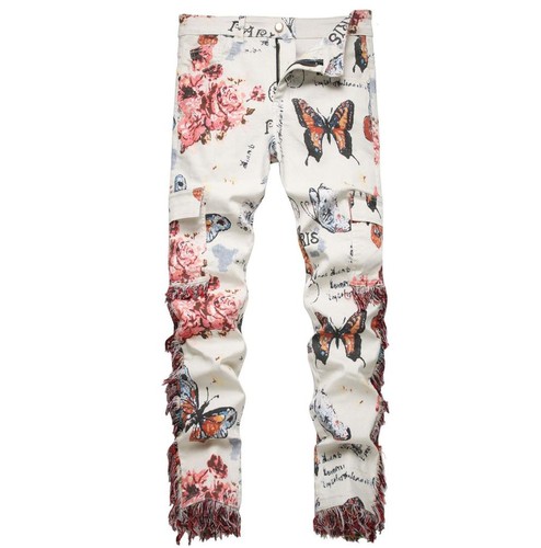 Men white cotton butterfly - men's,