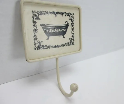 Vintage metal bathroom wall - vintage,