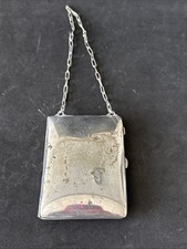 Antique 1905-1917 Silver Plate Purse Chatelaine, Card Holder Compact, Collectabe