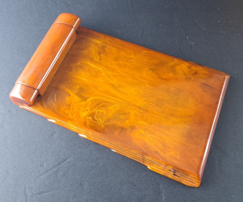 Carvacraft art deco - note, amber
