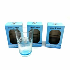 4 x Bombay Sapphire Highball Gin Glass Tumbler - Brand New Blue Tint Gift Boxed