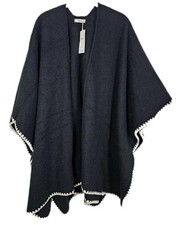 M&S Black Wrap Shawl Poncho