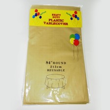 PLASTIC ROUND TABLECLOTH