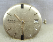 Accurist  21J Cal. Peseux 7056    Swiss Wristwatch Movement Parts / Repair