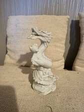 vintage white porcelain dragon
