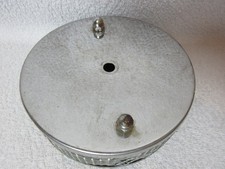 5" (ish) Pancake Filter, Chrome Air Filter