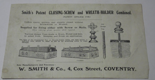 Antique advertising leaflet