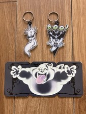 Casper Movie 1995 Bundle Kelloggs Glow In Dark Card Fatso + 2x Key Chain Vintage