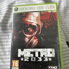 Microsoft Xbox 360 Metro 2033 Video Game See Pics Box Damage Game Ok