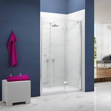 Merlyn Ionic Essence Inline Hinged Shower Door 900mm Wide - 8mm Glass, QS-V94131