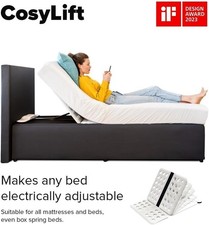 CosyWorld CosyLift Electric Mattress Lift Adjustable Bed Frame In White 