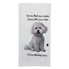 Bichon Frise Tea towel 