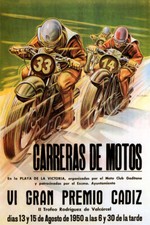 1950 MOTORCYCLE BIKE RACE PRIX