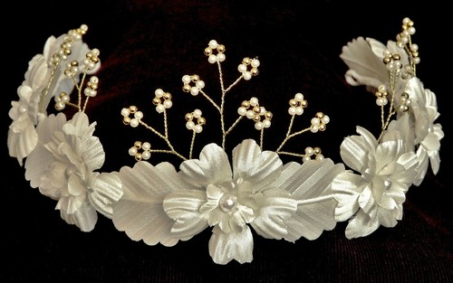 Ivory gold bridal floral - gold,