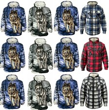 Mens Womens Hooded Fur Sherpa