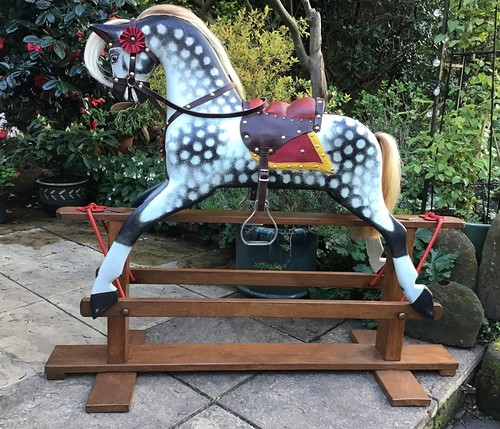Rocking horse dapple grey - horse,