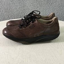 MBT Shoes Mens 11 Brown Leather Tembea Rocker Walking Sneakers 400126-04