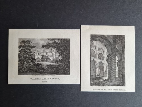 Antique pair prints - (1817), of