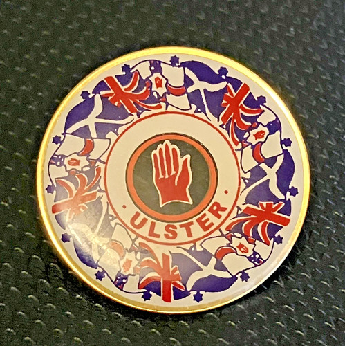 Ulster themed lapel pin - lapel, (ft