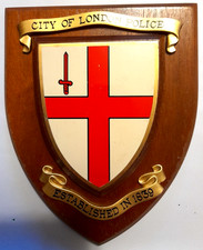 City of London Police Mss Plaque or Shield Beautifully Hand Restored