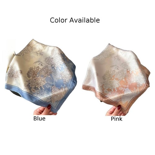 Polyester 70x70cm scarf blue - 70x70cm,
