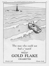 GOLD FLAKE CIGARETTES - Vintage Advertisement 1929 #2