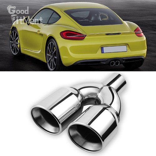 Dual exhaust pipe tips - 9.5",