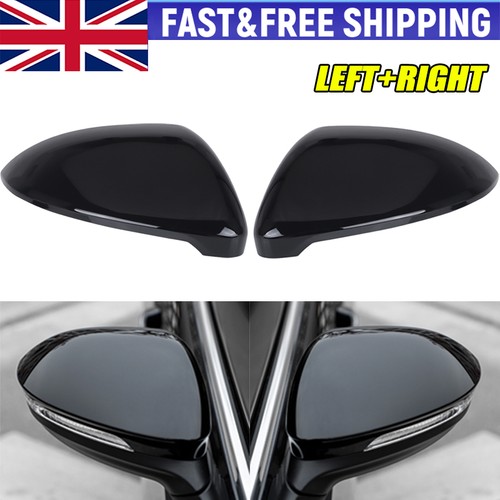 Gloss black wing mirror - 2x,