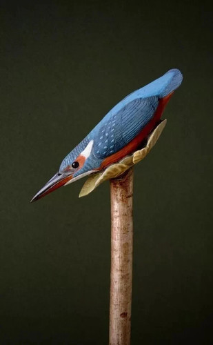 Wooden walking stick - , hand