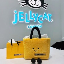 Jellycat Selfridges Exclusive Yellow Bag Plush Toy With Tags Handbag Dolls Gifts
