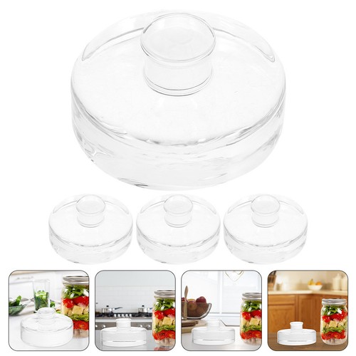 Reusable glass fermenting lid - glass,