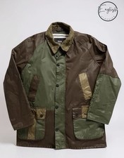 Barbour X End Re-Engineered Ashby Wax Jacket Men’s Large Olive 