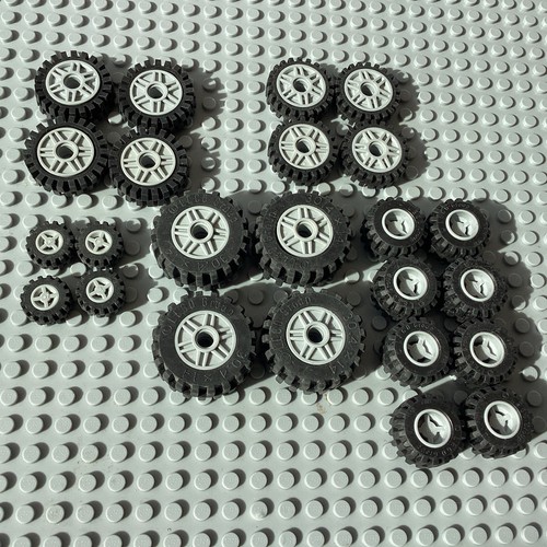 Lego wheels tyres axles bundle - lego,